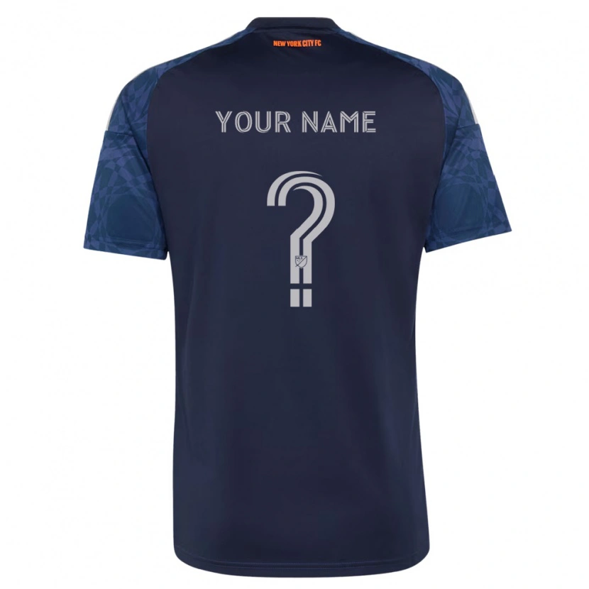 Danxen Hombre Camiseta Su Nombre #0 Azul Profundo Blanco 2ª Equipación 2026/27 La Camisa México