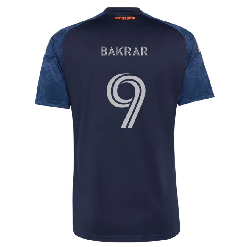 Danxen Hombre Camiseta Monsef Bakrar #9 Azul Profundo Blanco 2ª Equipación 2026/27 La Camisa México
