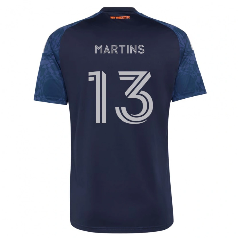 Danxen Hombre Camiseta Thiago Martins #13 Azul Profundo Blanco 2ª Equipación 2026/27 La Camisa México