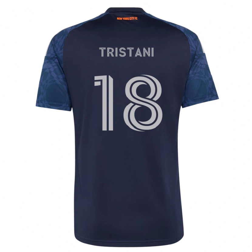 Danxen Hombre Camiseta Cosimo Tristani #18 Azul Profundo Blanco 2ª Equipación 2026/27 La Camisa México