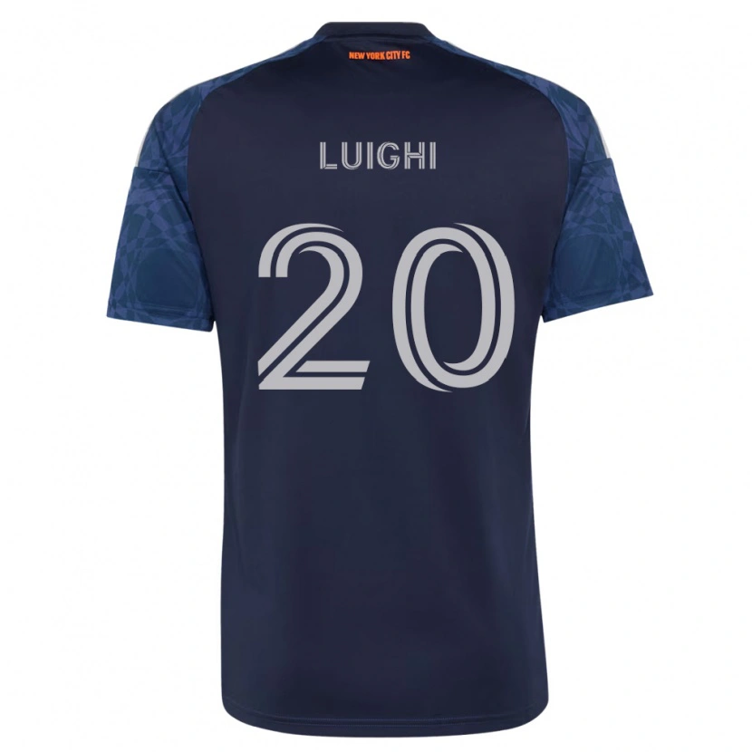 Danxen Hombre Camiseta Luighi Hanri Sousa Santos #20 Azul Profundo Blanco 2ª Equipación 2026/27 La Camisa México