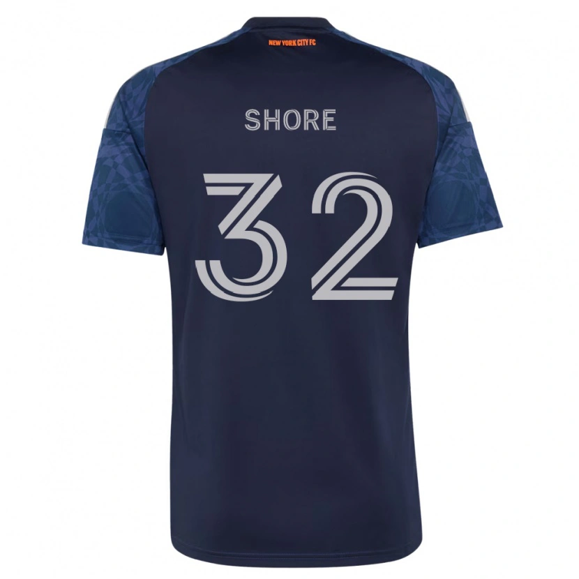 Danxen Hombre Camiseta Jonathan Shore #32 Azul Profundo Blanco 2ª Equipación 2026/27 La Camisa México
