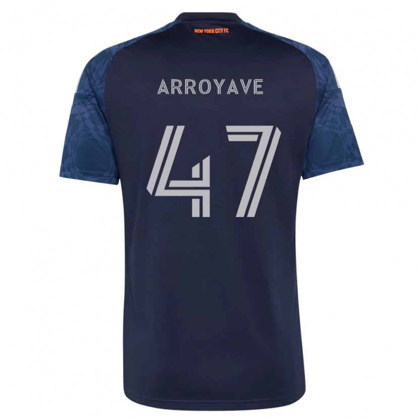 Danxen Hombre Camiseta Jacob Arroyave #47 Azul Profundo Blanco 2ª Equipación 2026/27 La Camisa México