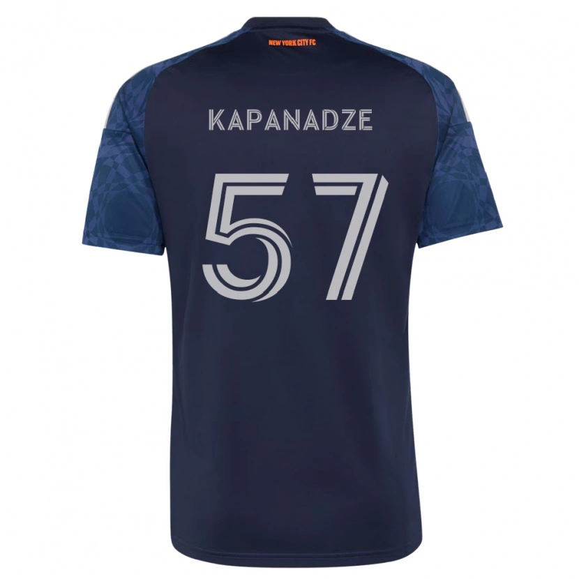 Danxen Hombre Camiseta Nicholas Kapanadze #57 Azul Profundo Blanco 2ª Equipación 2026/27 La Camisa México
