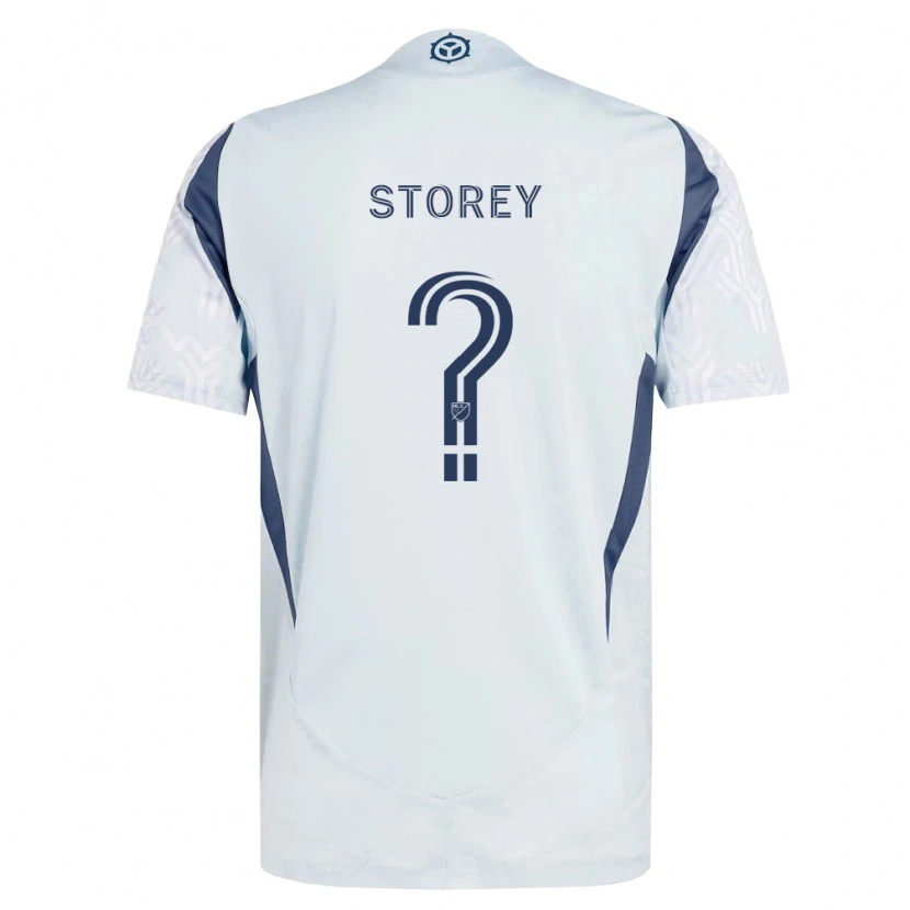 Danxen Hombre Camiseta Harrison Storey #0 Azul Gris Blanco 2ª Equipación 2026/27 La Camisa México