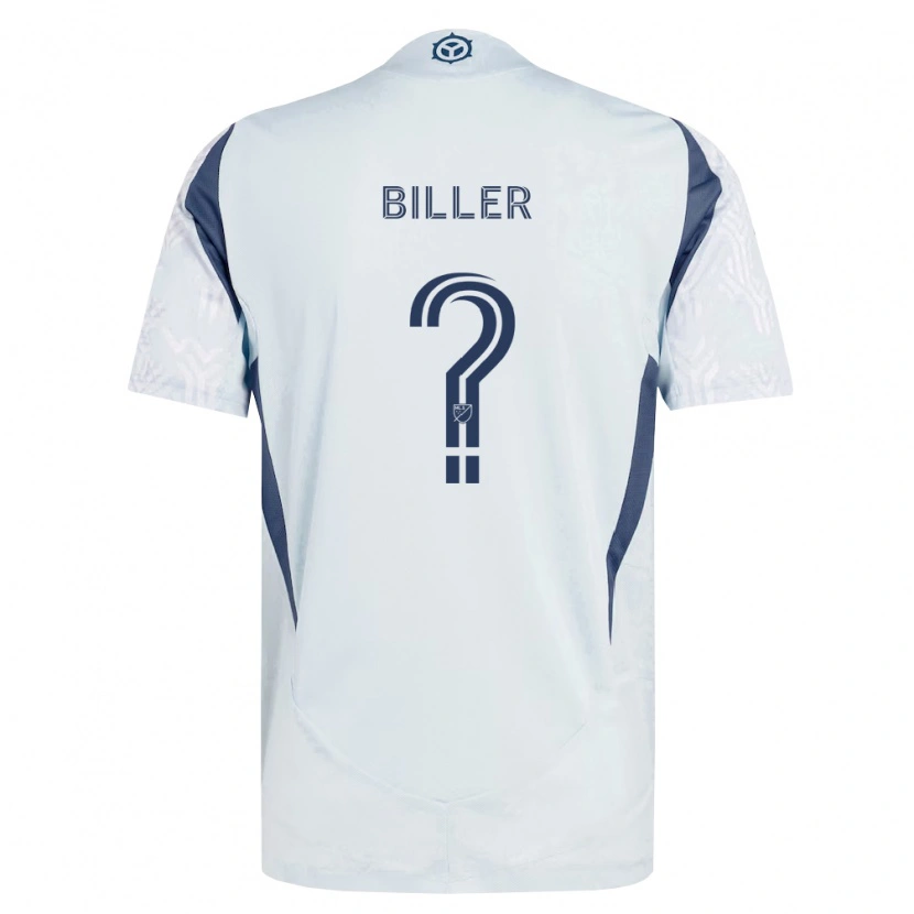 Danxen Hombre Camiseta Dempsey Biller #0 Azul Gris Blanco 2ª Equipación 2026/27 La Camisa México