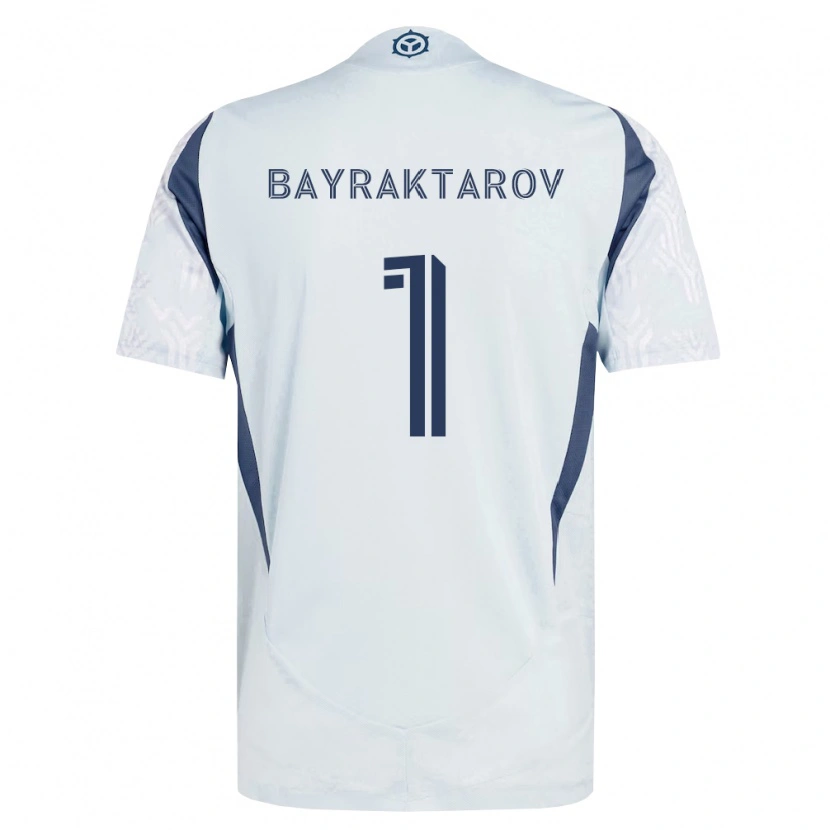Danxen Hombre Camiseta Alex Bayraktarov #1 Azul Gris Blanco 2ª Equipación 2026/27 La Camisa México