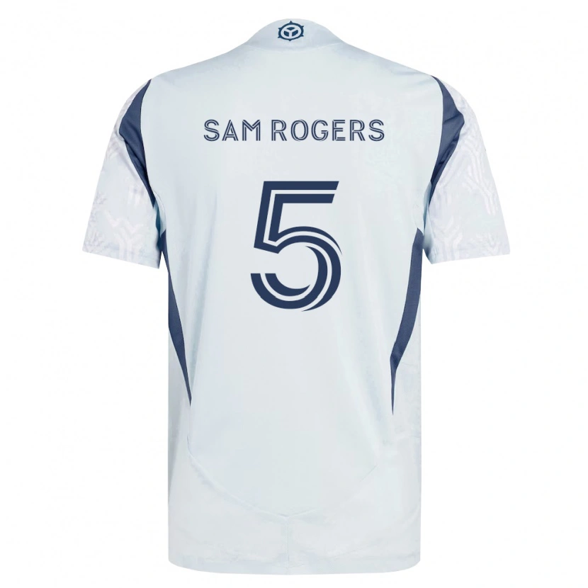 Danxen Hombre Camiseta Sam Rogers #5 Azul Gris Blanco 2ª Equipación 2026/27 La Camisa México
