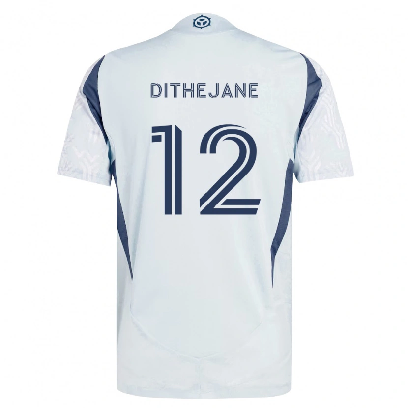 Danxen Hombre Camiseta Puso Dithejane #12 Azul Gris Blanco 2ª Equipación 2026/27 La Camisa México