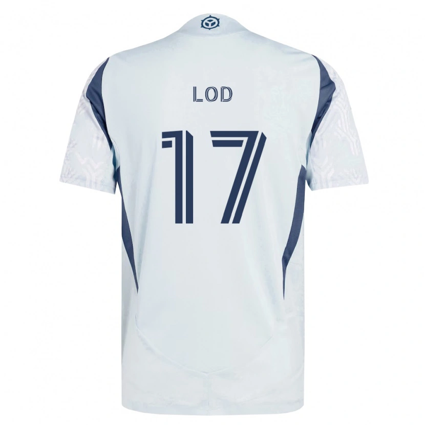 Danxen Hombre Camiseta Robin Lod #17 Azul Gris Blanco 2ª Equipación 2026/27 La Camisa México