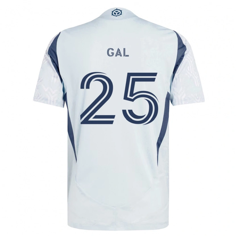 Danxen Hombre Camiseta Jeff Gal #25 Azul Gris Blanco 2ª Equipación 2026/27 La Camisa México