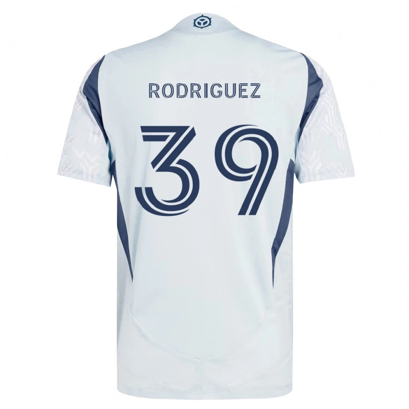 Danxen Hombre Camiseta Allan Rodriguez #39 Azul Gris Blanco 2ª Equipación 2026/27 La Camisa México
