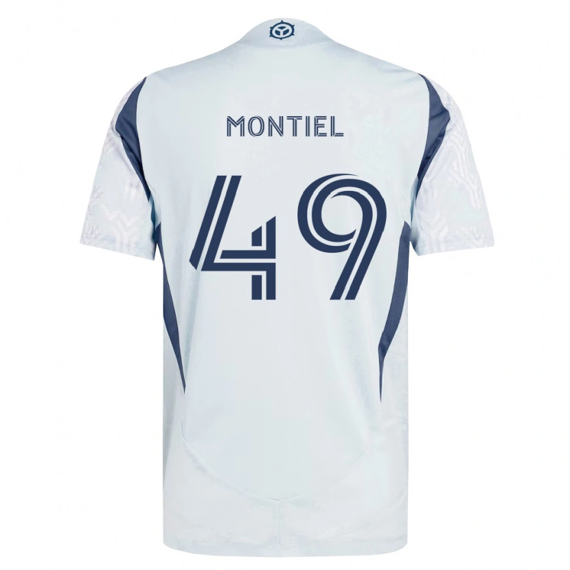 Danxen Hombre Camiseta Jhonier Montiel #49 Azul Gris Blanco 2ª Equipación 2026/27 La Camisa México