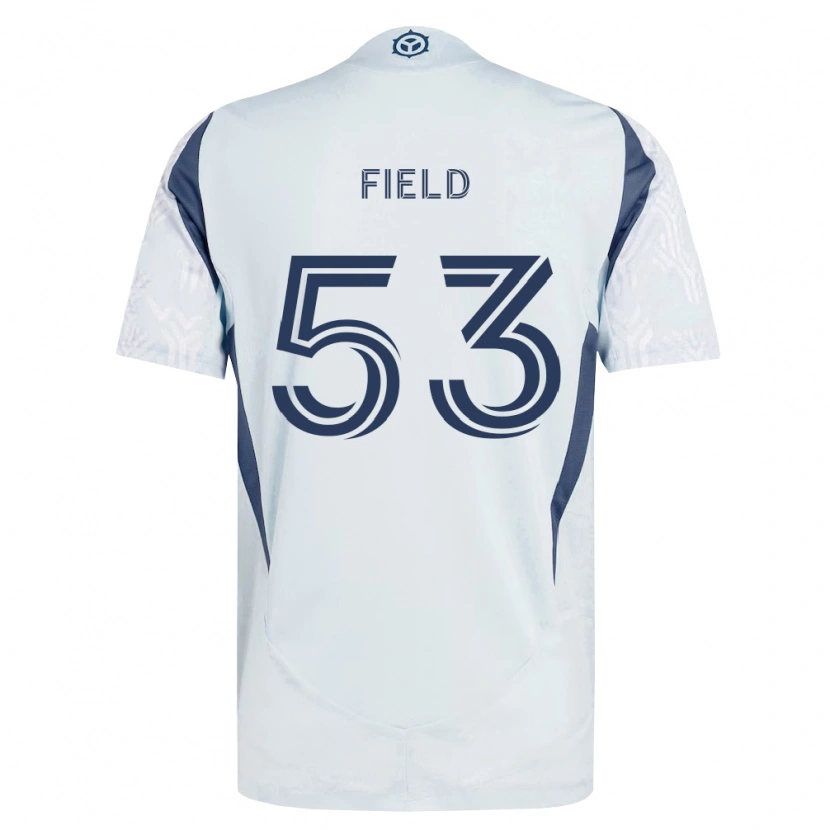 Danxen Hombre Camiseta James Field #53 Azul Gris Blanco 2ª Equipación 2026/27 La Camisa México