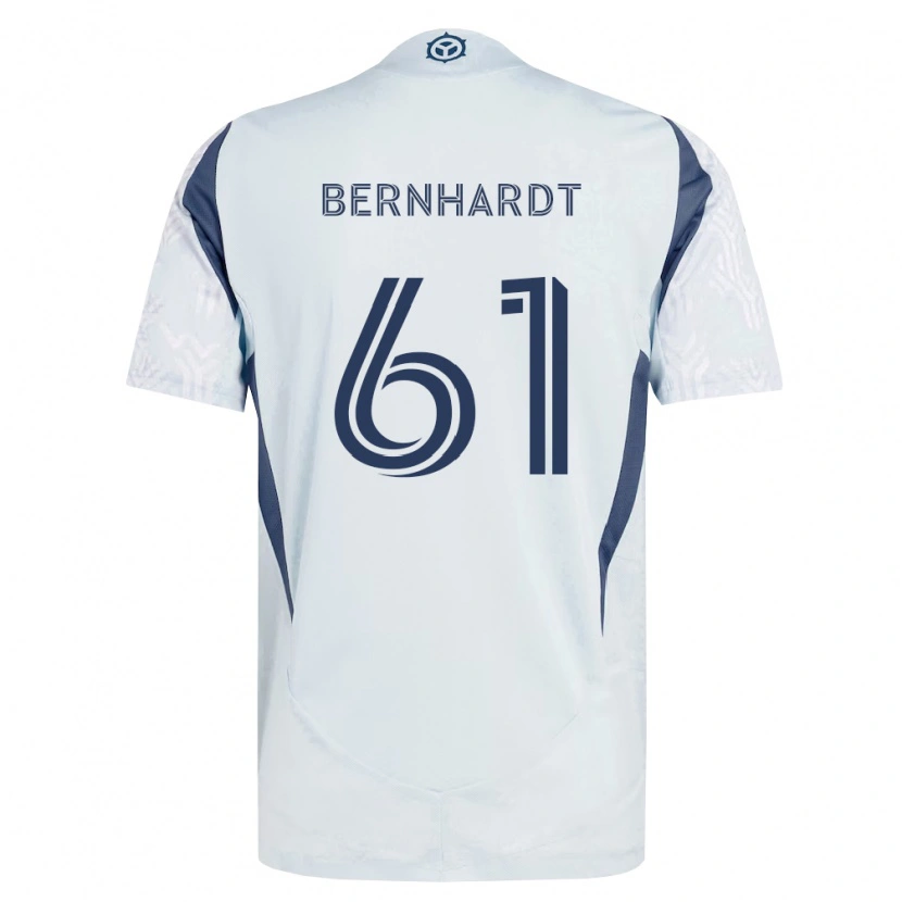 Danxen Hombre Camiseta Harrison Bernhardt #61 Azul Gris Blanco 2ª Equipación 2026/27 La Camisa México