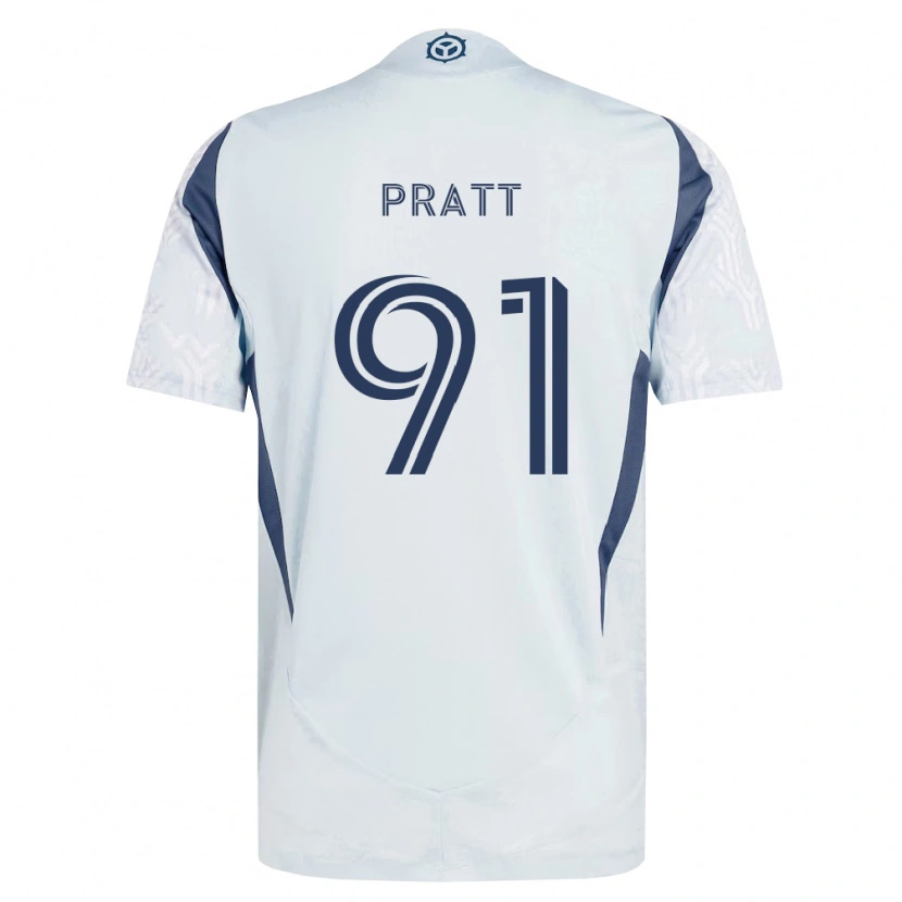 Danxen Hombre Camiseta Owen Pratt #91 Azul Gris Blanco 2ª Equipación 2026/27 La Camisa México