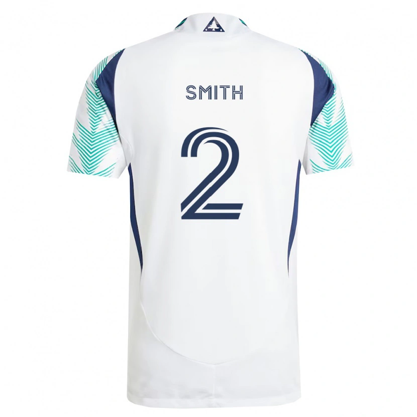 Danxen Hombre Camiseta Jared Smith #2 Blanco Azul Marino Verde Claro 2ª Equipación 2026/27 La Camisa México