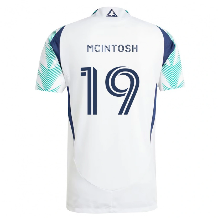 Danxen Hombre Camiseta Damario Mcintosh #19 Blanco Azul Marino Verde Claro 2ª Equipación 2026/27 La Camisa México