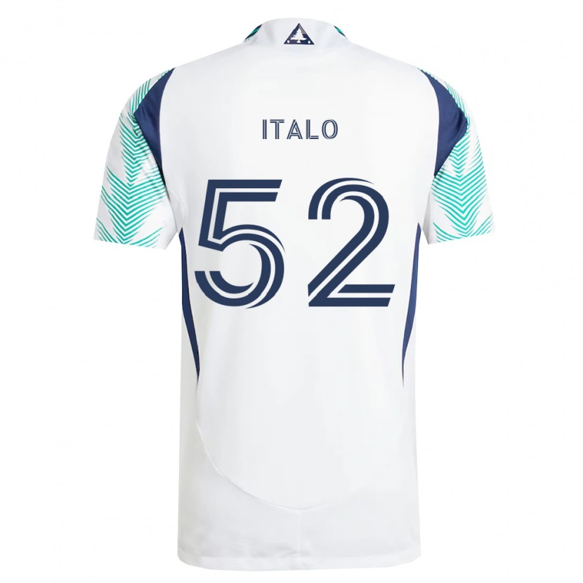 Danxen Hombre Camiseta Ítalo #52 Blanco Azul Marino Verde Claro 2ª Equipación 2026/27 La Camisa México