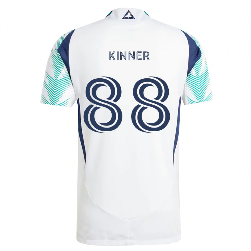 Danxen Hombre Camiseta Sage Kinner #88 Blanco Azul Marino Verde Claro 2ª Equipación 2026/27 La Camisa México
