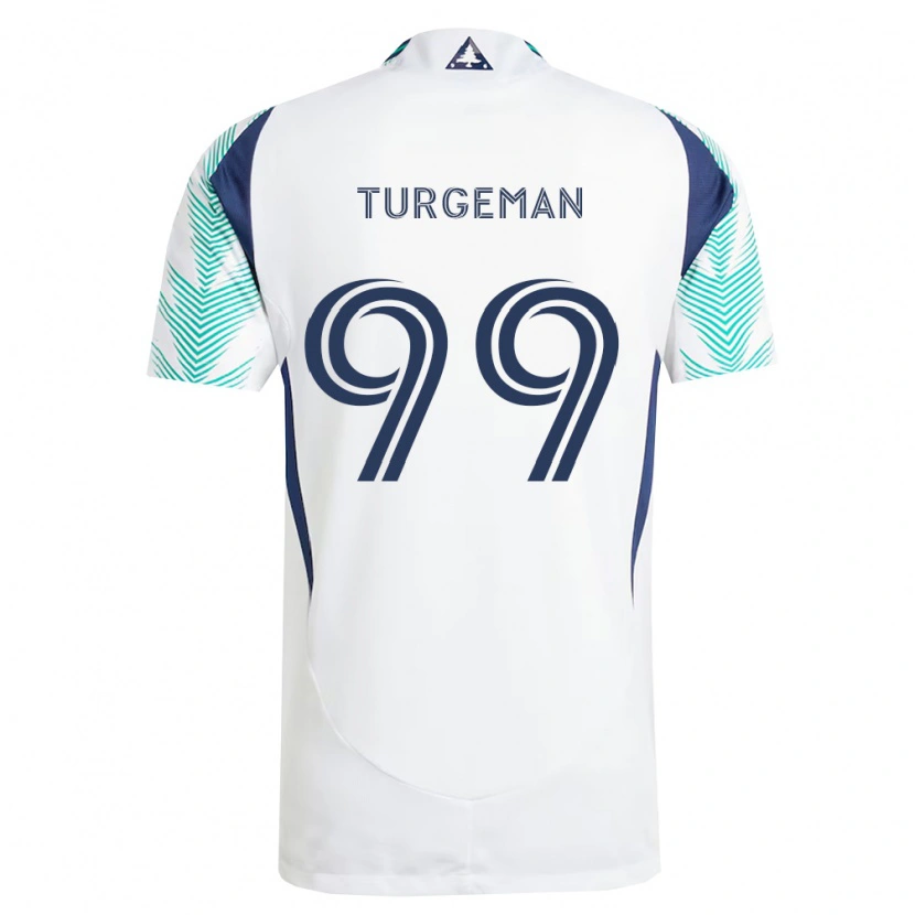 Danxen Hombre Camiseta Dor Turgeman #99 Blanco Azul Marino Verde Claro 2ª Equipación 2026/27 La Camisa México