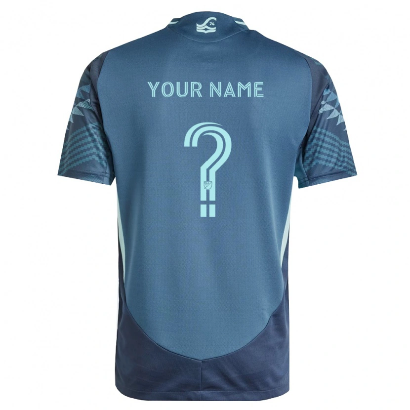 Danxen Hombre Camiseta Su Nombre #0 Azul Marino Verde 2ª Equipación 2026/27 La Camisa México