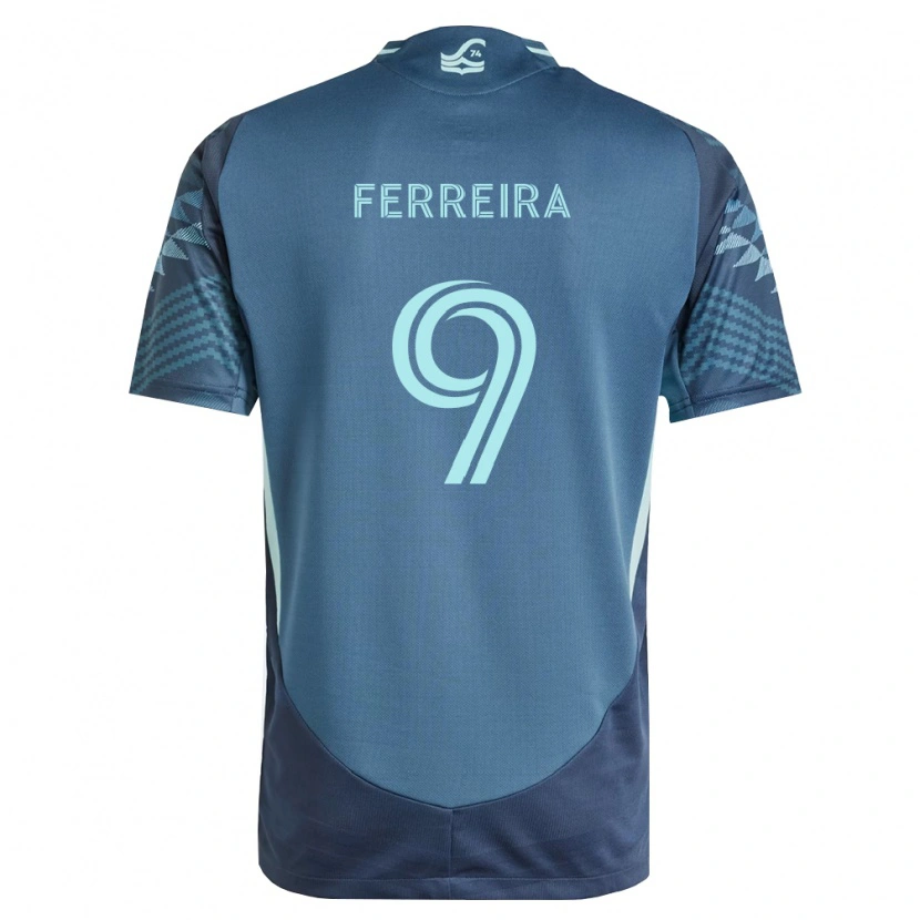 Danxen Hombre Camiseta Jesús Ferreira #9 Azul Marino Verde 2ª Equipación 2026/27 La Camisa México