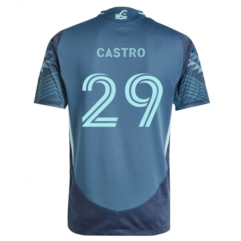 Danxen Hombre Camiseta Jacob Castro #29 Azul Marino Verde 2ª Equipación 2026/27 La Camisa México