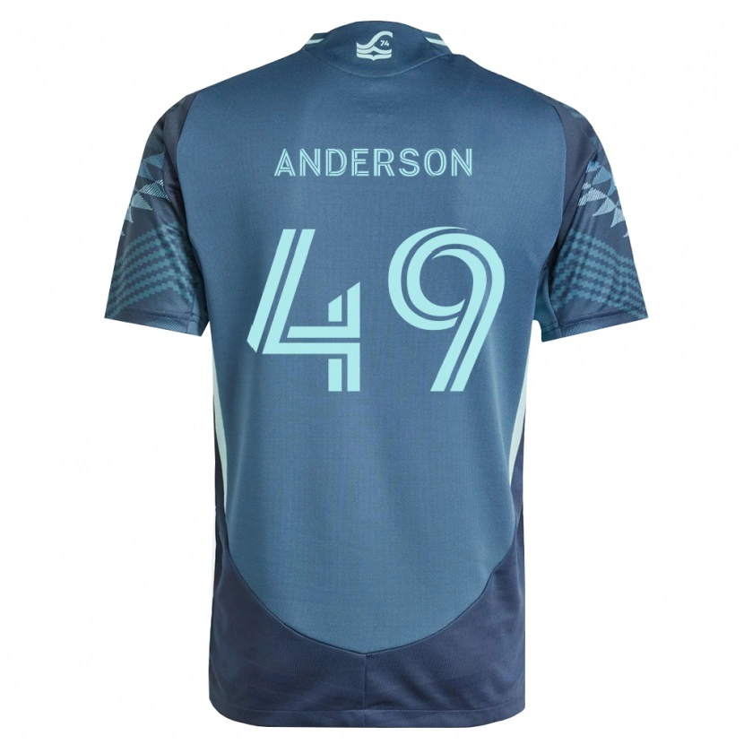 Danxen Hombre Camiseta Hunter Anderson #49 Azul Marino Verde 2ª Equipación 2026/27 La Camisa México