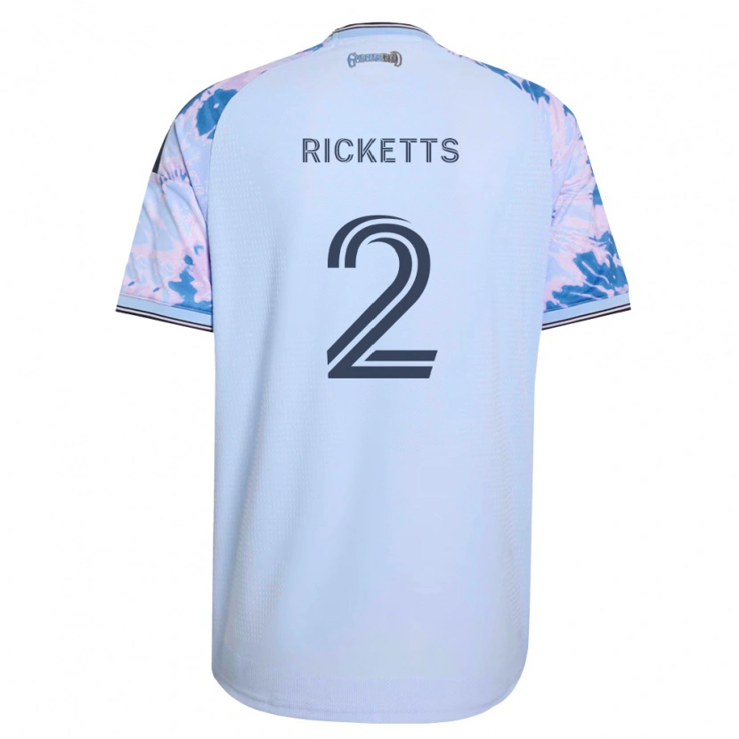 Danxen Hombre Camiseta Jamar Ricketts #2 Azul Real Blanco Negro 2ª Equipación 2026/27 La Camisa México
