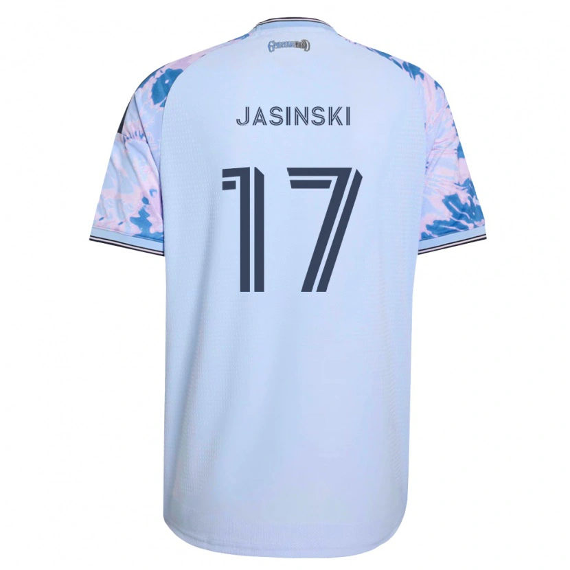 Danxen Hombre Camiseta Jack Jasinski #17 Azul Real Blanco Negro 2ª Equipación 2026/27 La Camisa México
