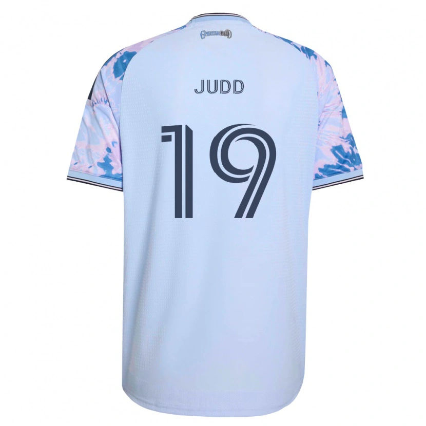 Danxen Hombre Camiseta Preston Judd #19 Azul Real Blanco Negro 2ª Equipación 2026/27 La Camisa México