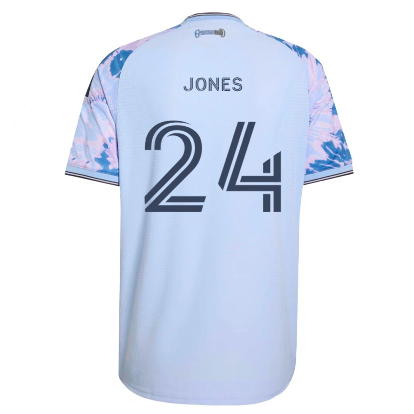 Danxen Hombre Camiseta Dejuan Jones #24 Azul Real Blanco Negro 2ª Equipación 2026/27 La Camisa México