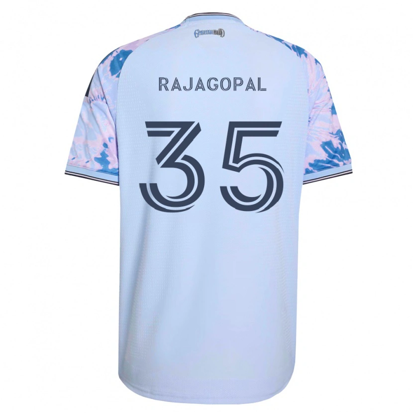 Danxen Hombre Camiseta Rohan Rajagopal #35 Azul Real Blanco Negro 2ª Equipación 2026/27 La Camisa México