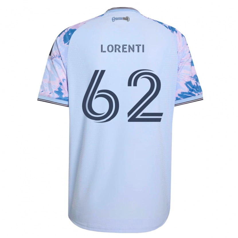 Danxen Hombre Camiseta Dominic Lorenti #62 Azul Real Blanco Negro 2ª Equipación 2026/27 La Camisa México