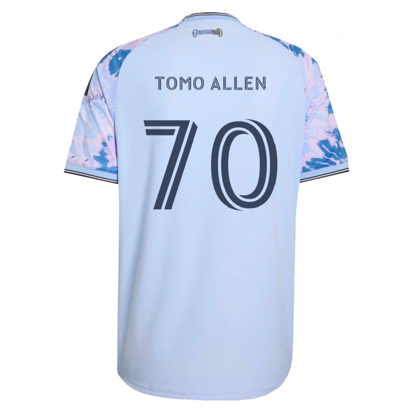 Danxen Hombre Camiseta Tomo Allen #70 Azul Real Blanco Negro 2ª Equipación 2026/27 La Camisa México