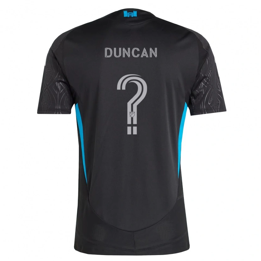 Danxen Hombre Camiseta Samuel Duncan #0 Negro Blanco Azul Cielo 2ª Equipación 2026/27 La Camisa México