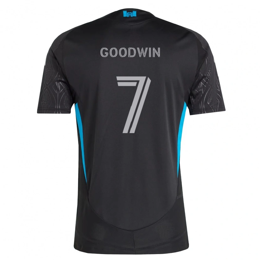 Danxen Hombre Camiseta Archie Goodwin #7 Negro Blanco Azul Cielo 2ª Equipación 2026/27 La Camisa México