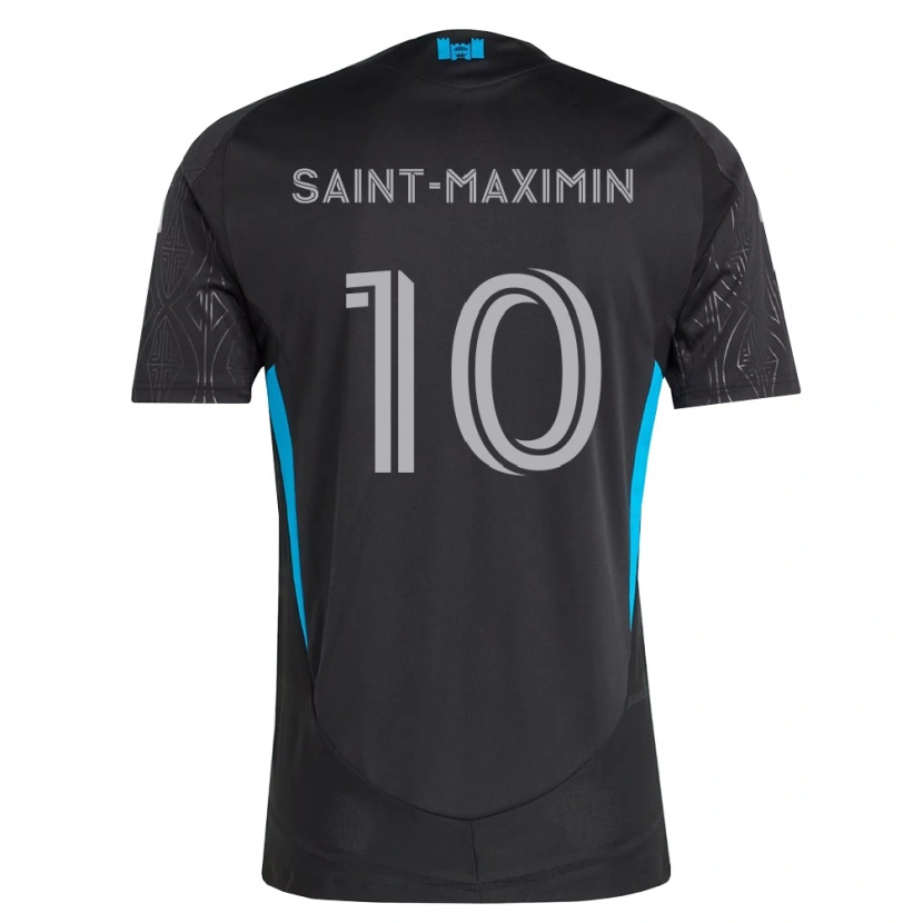 Danxen Hombre Camiseta Allan Saint-Maximin #10 Negro Blanco Azul Cielo 2ª Equipación 2026/27 La Camisa México