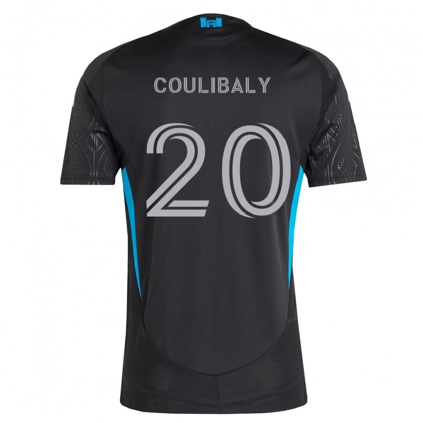 Danxen Hombre Camiseta Baye Coulibaly #20 Negro Blanco Azul Cielo 2ª Equipación 2026/27 La Camisa México