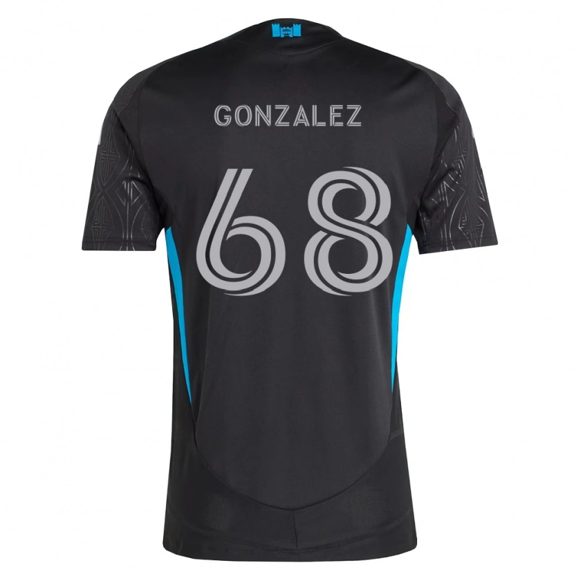 Danxen Hombre Camiseta Carlos Gonzalez #68 Negro Blanco Azul Cielo 2ª Equipación 2026/27 La Camisa México
