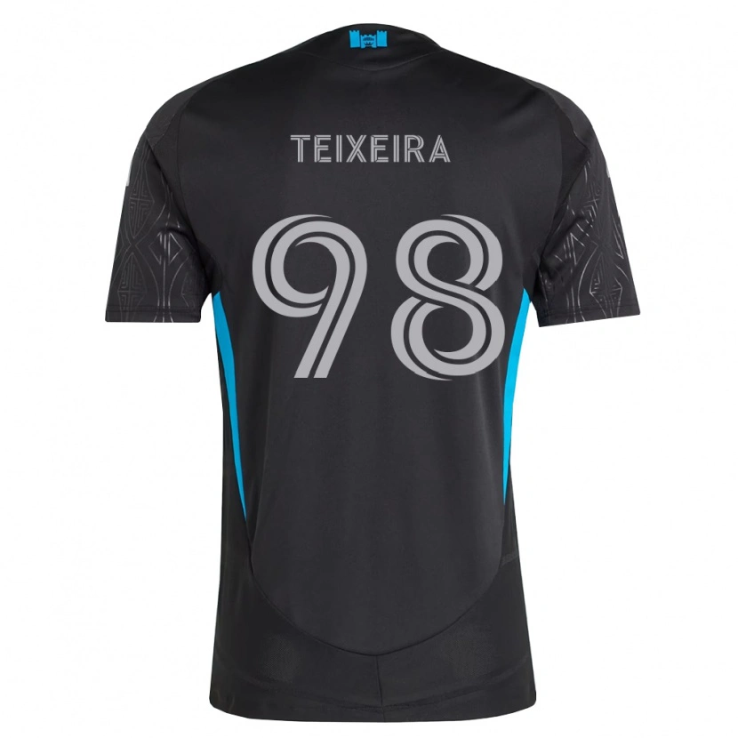 Danxen Hombre Camiseta Nickolas Teixeira #98 Negro Blanco Azul Cielo 2ª Equipación 2026/27 La Camisa México