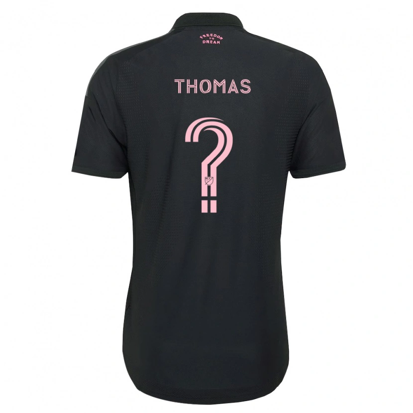 Danxen Hombre Camiseta Kobi Thomas #0 Rosa Negro Blanco 2ª Equipación 2026/27 La Camisa México