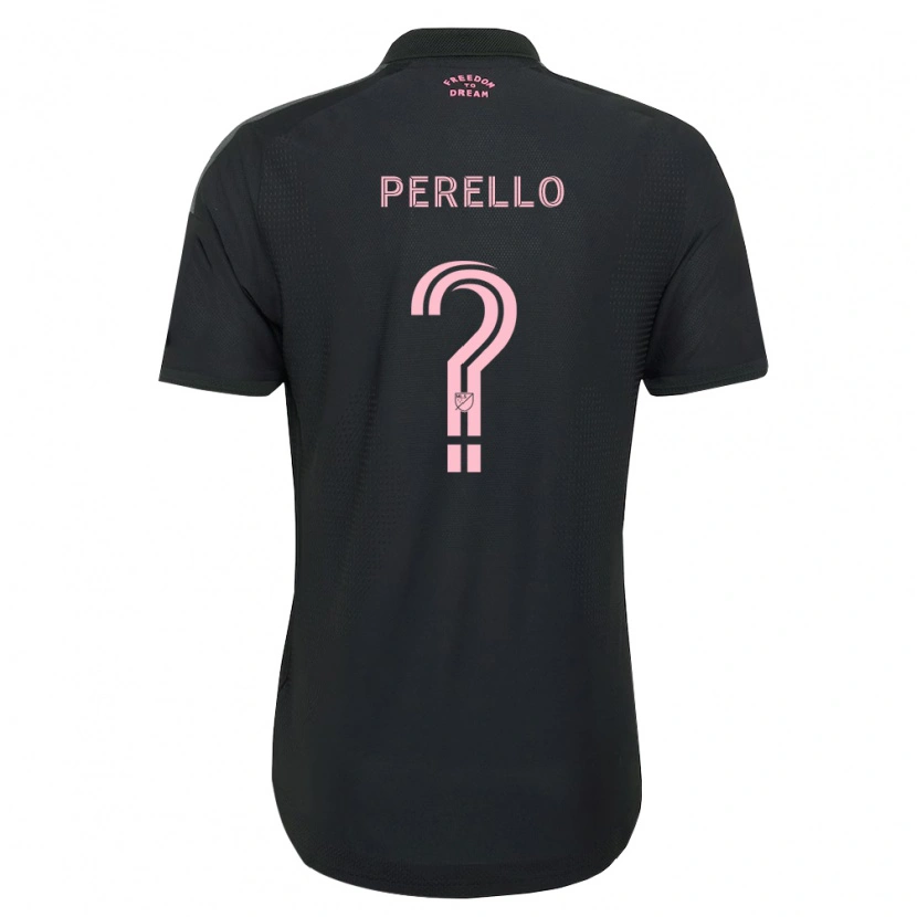 Danxen Hombre Camiseta Sergio Perello #0 Rosa Negro Blanco 2ª Equipación 2026/27 La Camisa México
