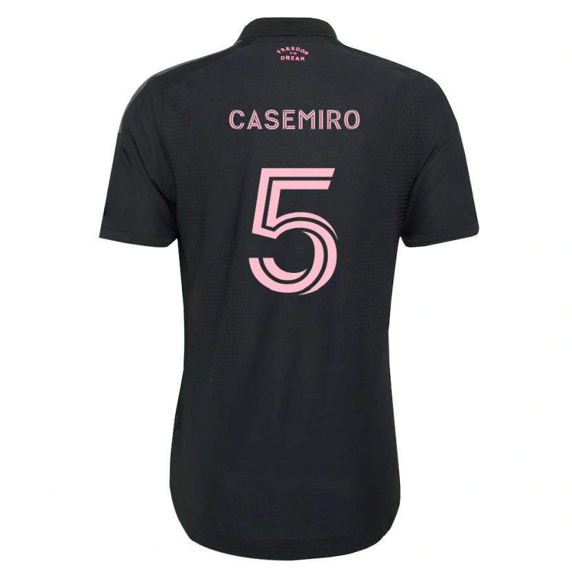 Danxen Hombre Camiseta Casemiro #5 Rosa Negro Blanco 2ª Equipación 2026/27 La Camisa México
