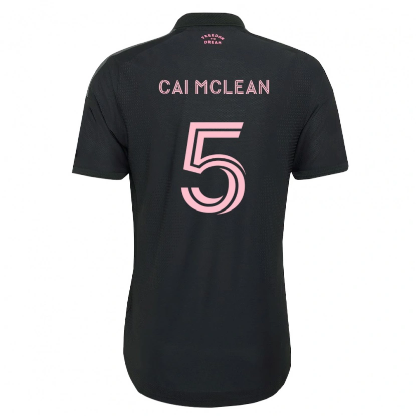 Danxen Hombre Camiseta Cai Mclean #5 Rosa Negro Blanco 2ª Equipación 2026/27 La Camisa México