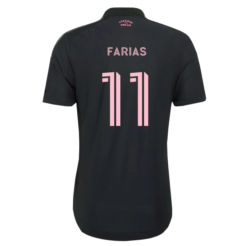 Danxen Hombre Camiseta Facundo Farías #11 Rosa Negro Blanco 2ª Equipación 2026/27 La Camisa México