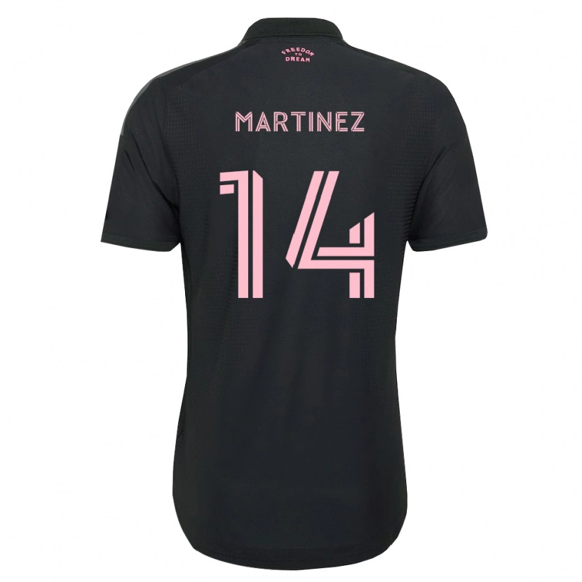 Danxen Hombre Camiseta David Martinez #14 Rosa Negro Blanco 2ª Equipación 2026/27 La Camisa México