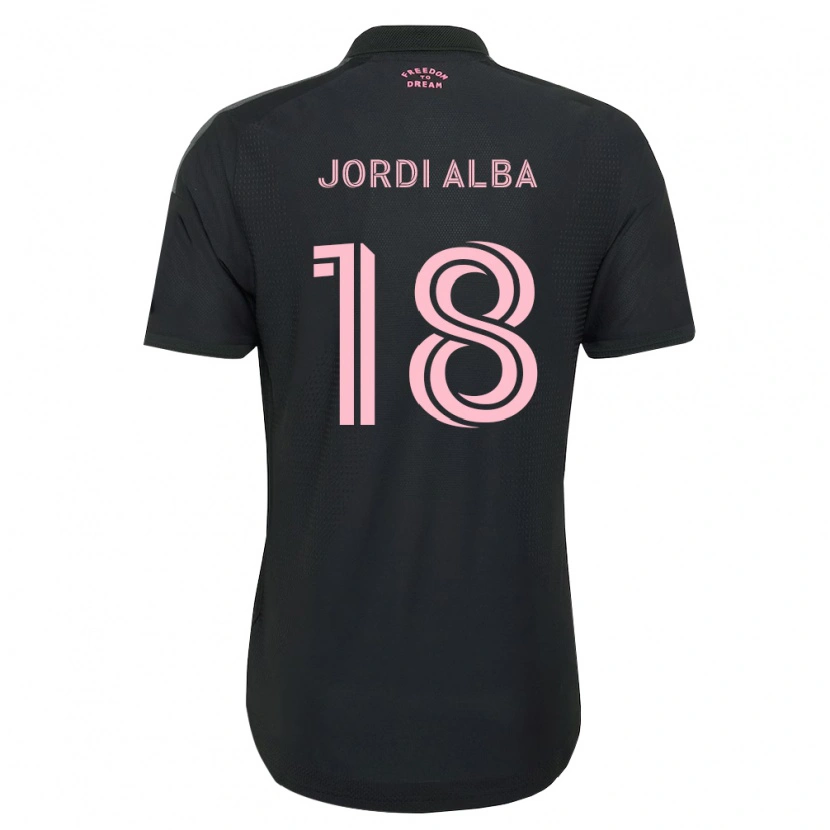 Danxen Hombre Camiseta Jordi Alba #18 Rosa Negro Blanco 2ª Equipación 2026/27 La Camisa México