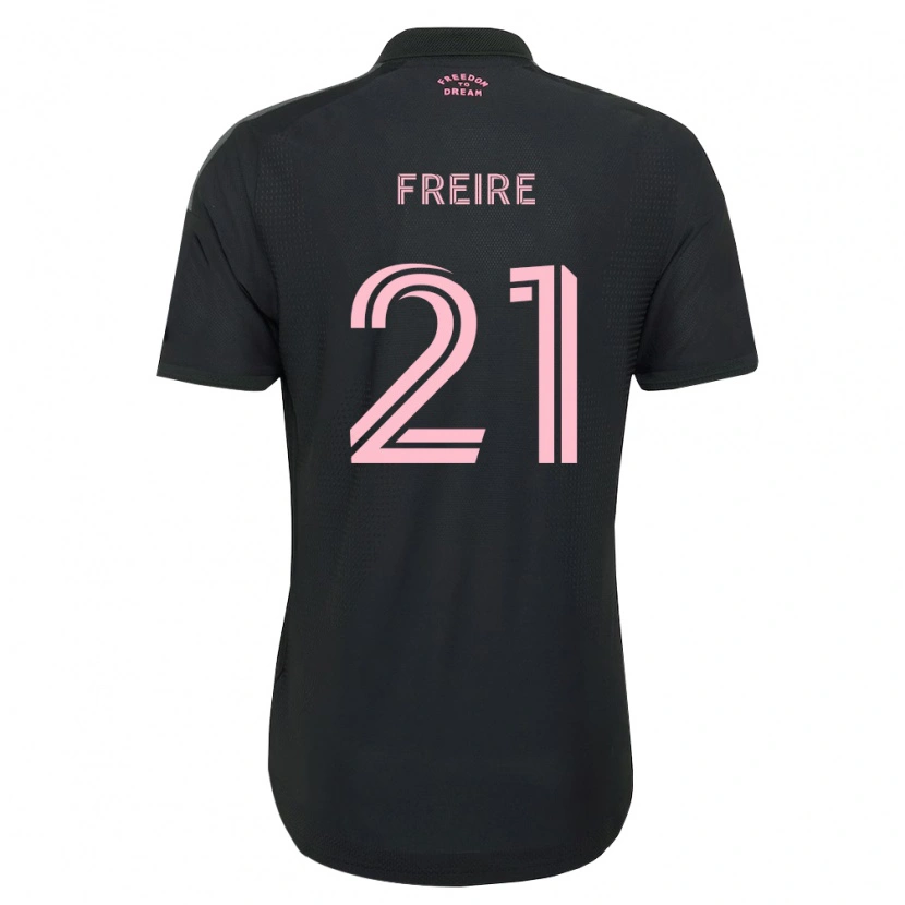 Danxen Hombre Camiseta Nicolas Freire #21 Rosa Negro Blanco 2ª Equipación 2026/27 La Camisa México